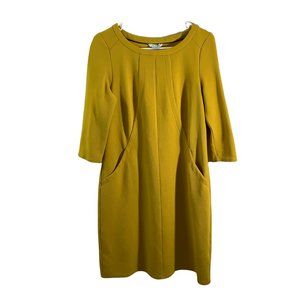 Boden Textured Yellow Dress with Pockets